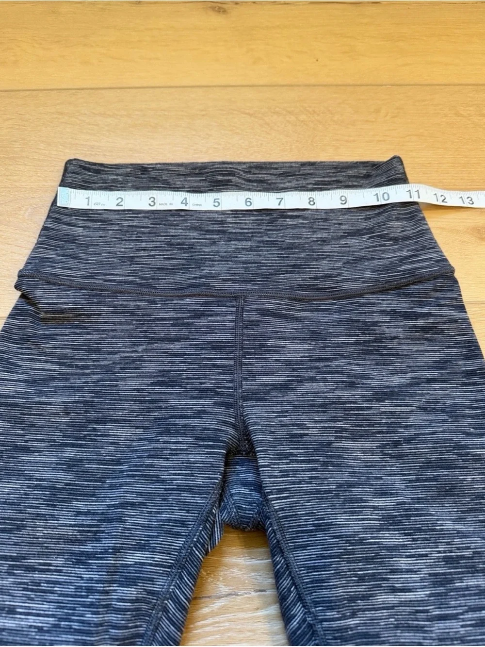 Lululemon Wunder Under Hi-Rise 7/8 Leggings Gray Black Space Dye